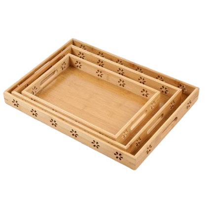 Elegant Serving Tray With Handles For Entertaining