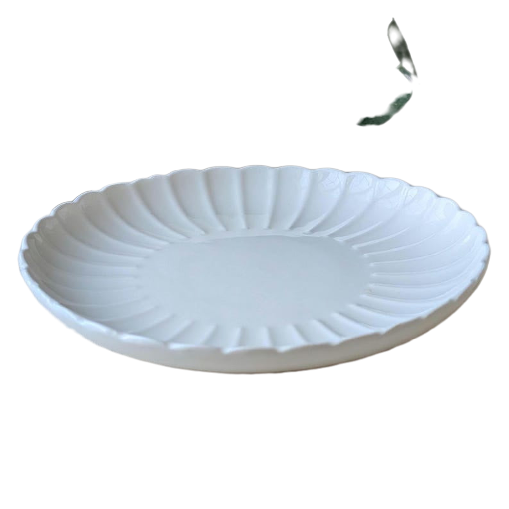 10 Piece Ceramic Plates Set Durable Stoneware Dinnerware