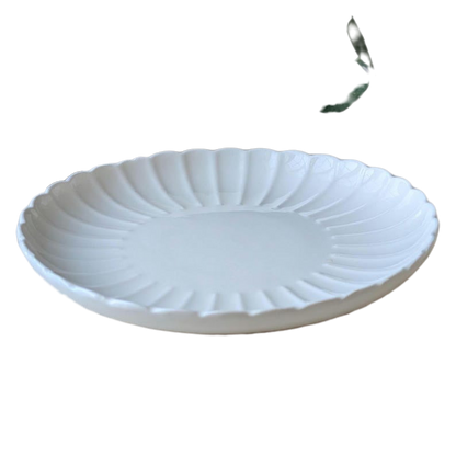 10 Piece Ceramic Plates Set Durable Stoneware Dinnerware