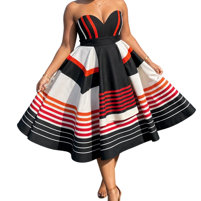 Stylish Dress Set For Women Premium Fabric Elegant Party Wear With Matching Accessories by Vicetech Merchants