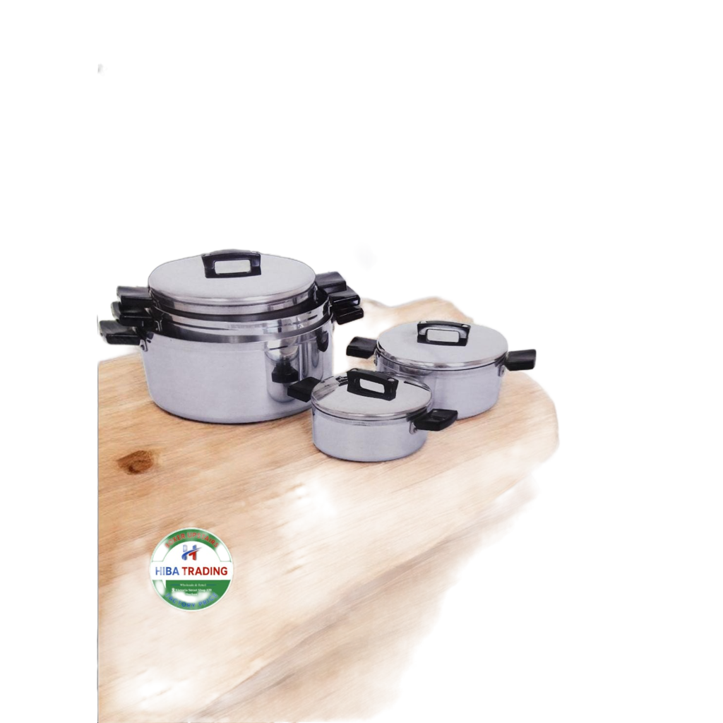 10 Piece Aluminum Pots Set for Even Heat Everyday Cooking