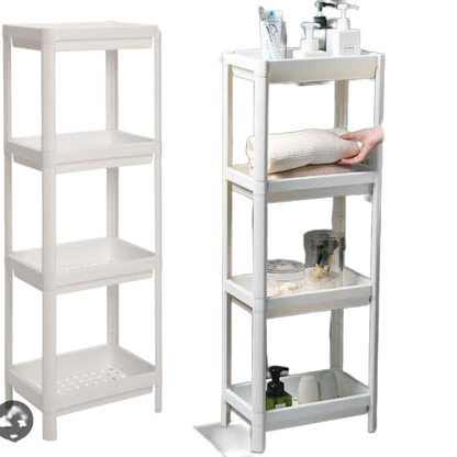 Elegant Bathroom Storage Rack With Shelves For Organization