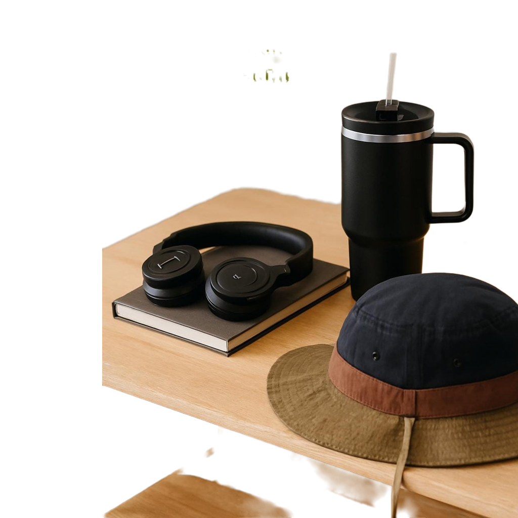 Cool Dude Summer Combo With Headphones Cup And Stylish Hat