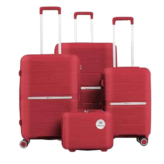 Traveling Suitcases Four Piece Luggage Set Durable Hardside