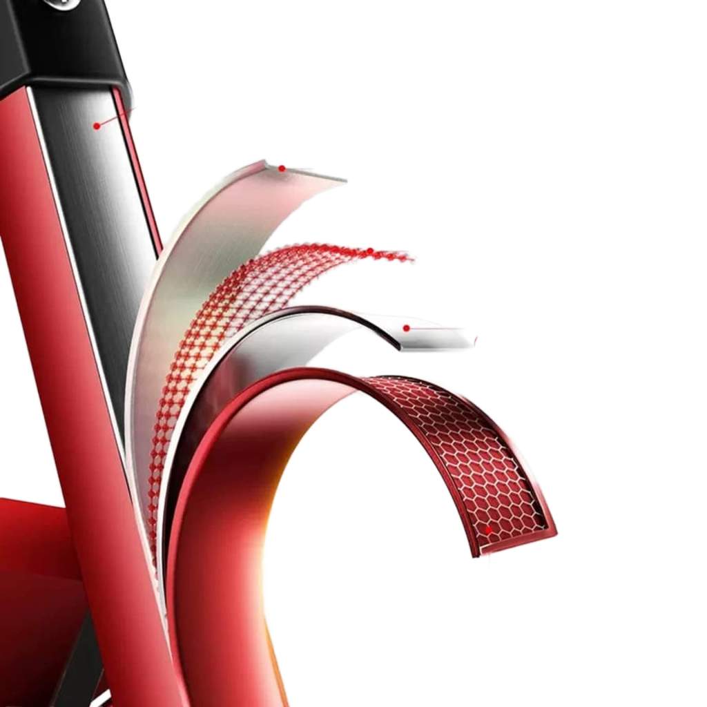 Red 6 Step Foldable Ladder For Home DIY Projects Safe