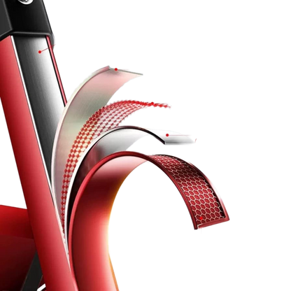 Red 6 Step Foldable Ladder For Home DIY Projects Safe