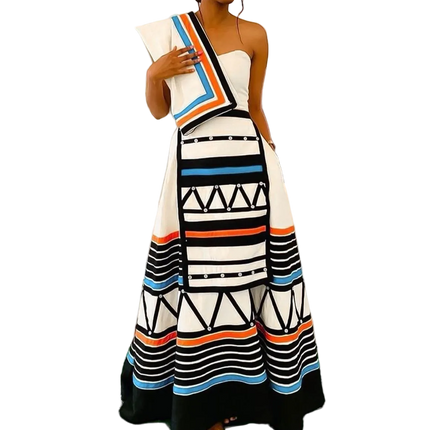 Luxurious Ceremonial Dress For Formal Events Silk Gown With Embroidery