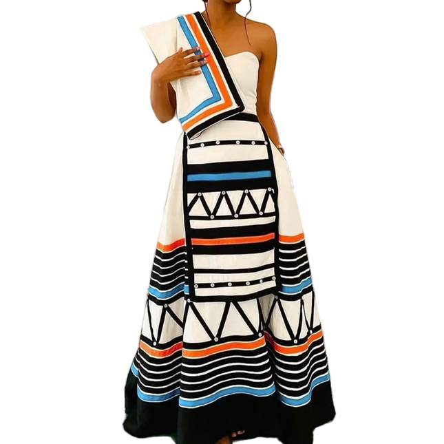 Luxurious Ceremonial Dress For Formal Events Silk Gown With Embroidery