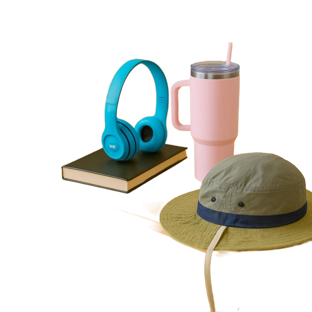 Cool Dude Summer Combo With Headphones Cup And Stylish Hat