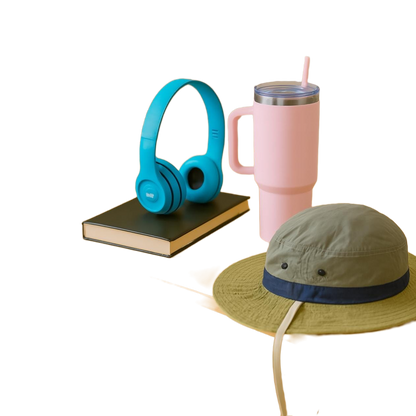 Cool Dude Summer Combo With Headphones Cup And Stylish Hat