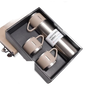 Stainless Steel Flask Set With Two Cups And Carrying Case