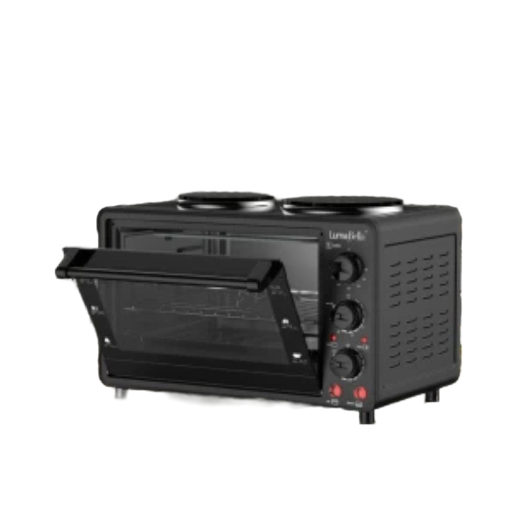 28L Digimark Two Plate Stove Oven Compact Kitchen Appliance