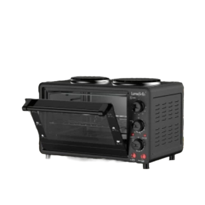 28L Digimark Two Plate Stove Oven Compact Kitchen Appliance