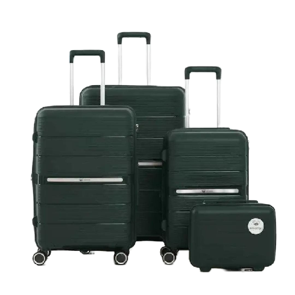 Traveling Suitcases Four Piece Luggage Set Durable Hardside
