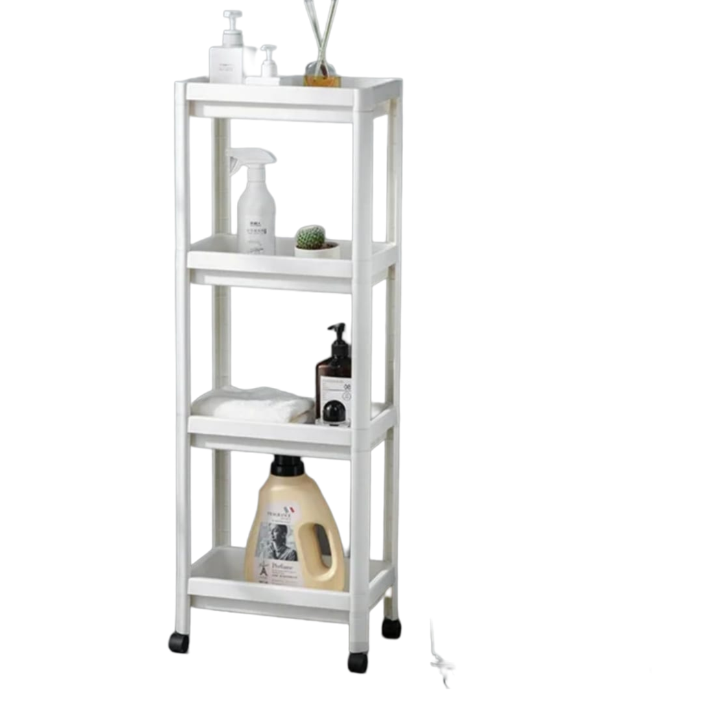 Elegant Bathroom Storage Rack With Shelves For Organization
