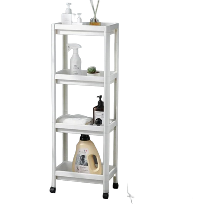 Elegant Bathroom Storage Rack With Shelves For Organization
