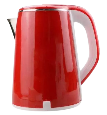 2.3 Litre Electric Kettle Double Wall Red For Home Office