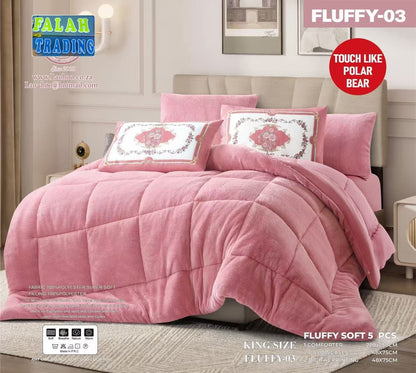 5 Piece Bedding Set Pillowcases And Frilled Duvet Cover