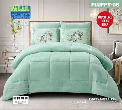5 Piece Bedding Set Pillowcases And Frilled Duvet Cover