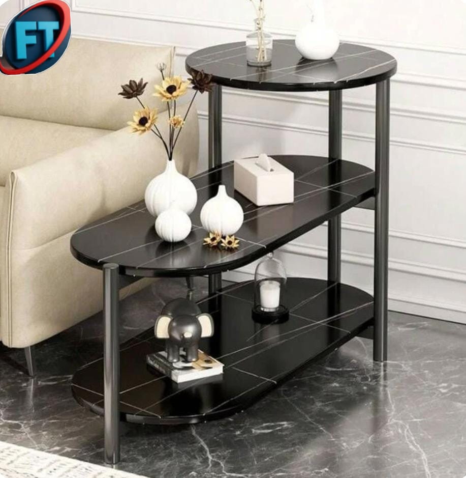 Modern Wooden Side Table With Storage For Living Room