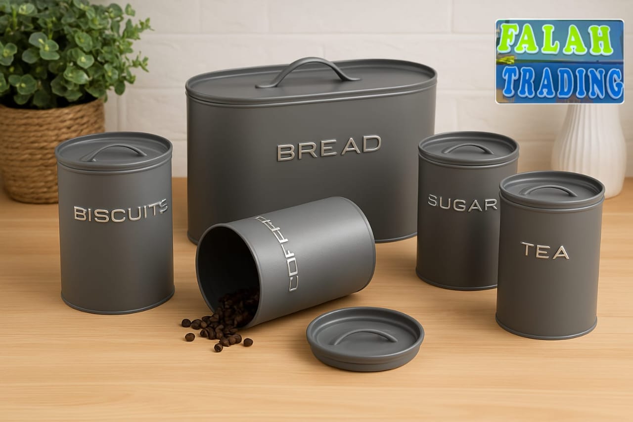 Airtight Canister Set and Breadbin for Kitchen Storage