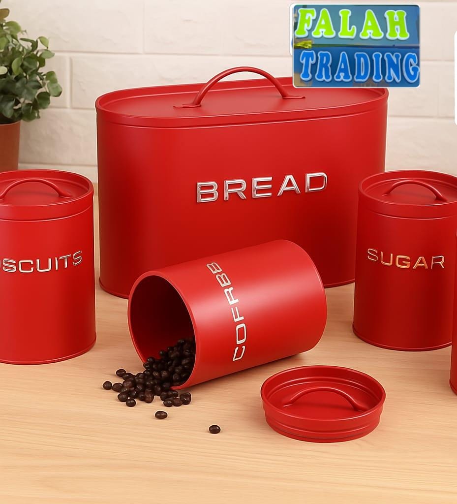 Airtight Canister Set and Breadbin for Kitchen Storage