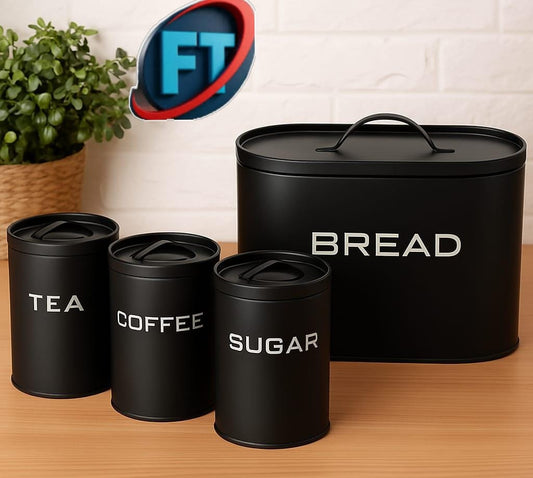 Airtight Canister Set and Breadbin for Kitchen Storage