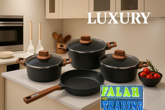 Layoni Pots 7 Piece Nonstick Die Cast Cookware Set