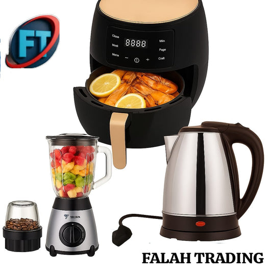 Kitchen Combo Blender Kettle And Air Fryer Set For Home Use