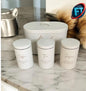 Breadbin and Canister Set for Kitchen Storage Airtight Lids