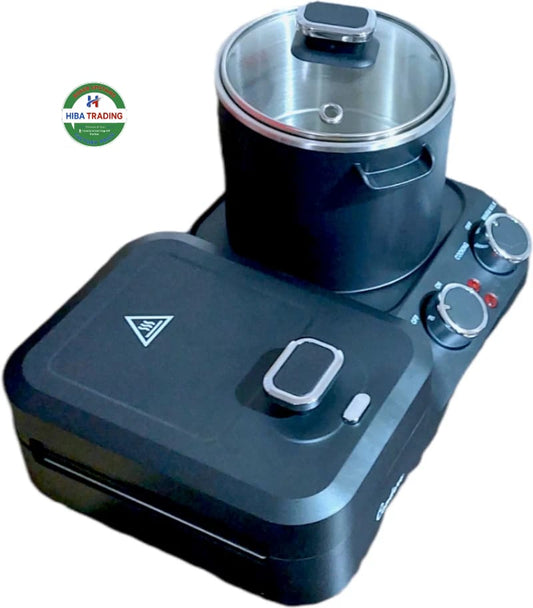 Breakfast Maker 4 In 1 Sandwich 800ml Pot Capacity 600W