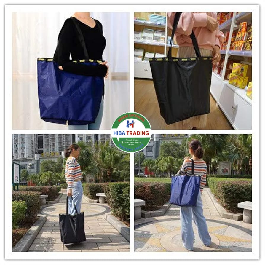 Large Shoulder Tote Bag Lightweight Foldable Waterproof