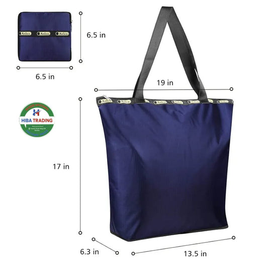 Large Shoulder Tote Bag Lightweight Foldable Waterproof