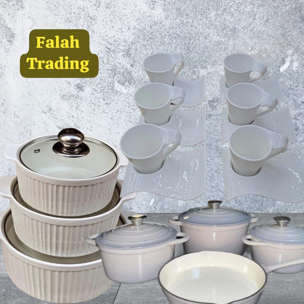 Iron Pot Set And Ceramic Pot Sets With Tea Sets Combo