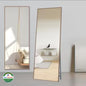 Wall Mount Mirror With Clean Modern Frame For Bathroom
