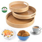 Wooden round trays