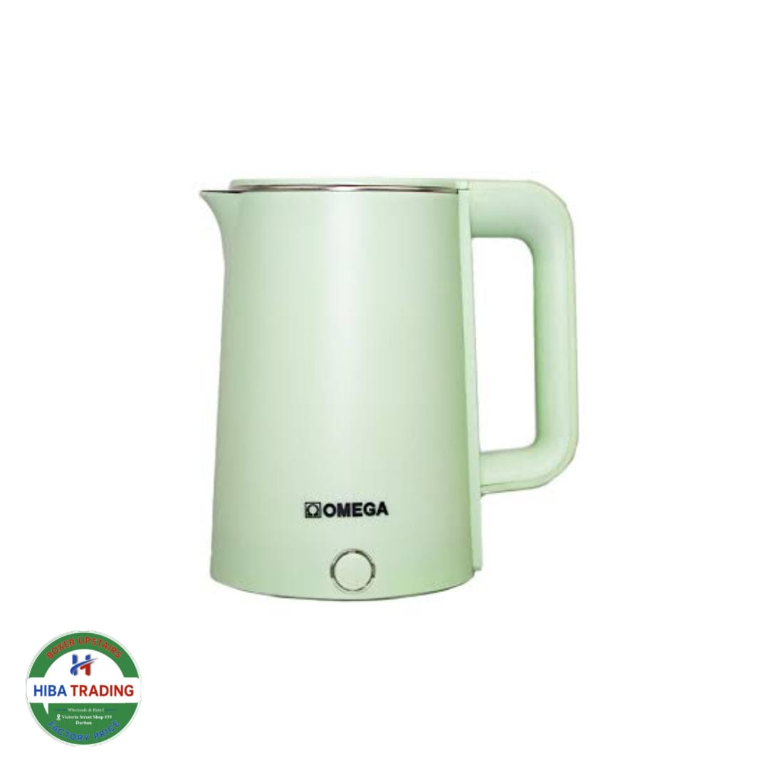 Omega Electric Kettle 1.8 Liter Capacity Quick Boil