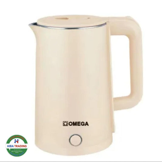 Omega Electric Kettle 1.8 Liter Capacity Quick Boil