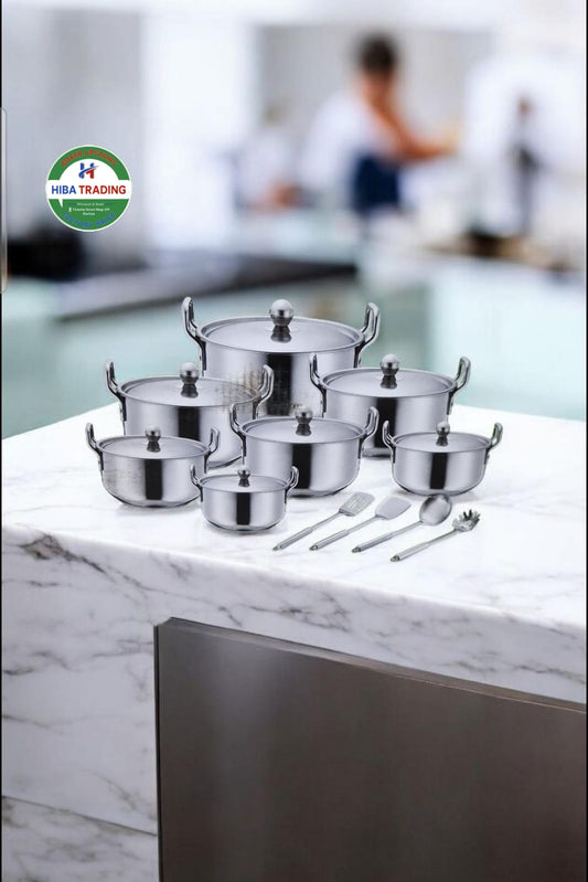 20 Piece Aluminum Pot Set Premium Kitchen Cookware Quality