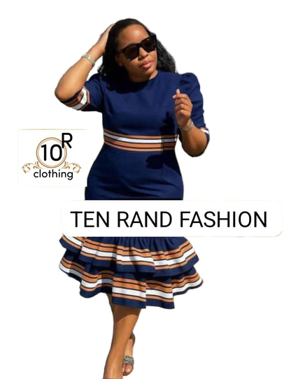 Traditional African Dress With Colorful Patterns For Events