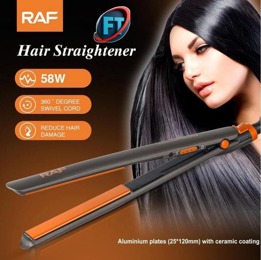 Raf Hair Straightener With Ceramic Plates And Quick Heat