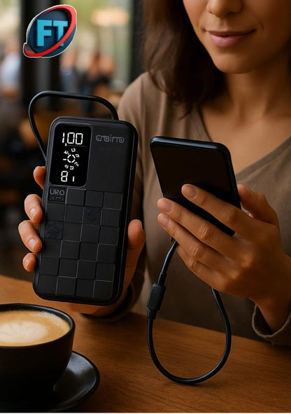 Power Bank Portable Charger 20000mAh Fast USB C PD Compact