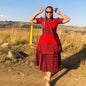 Xhosa Traditional Dress With Bold Beadwork And Patterns