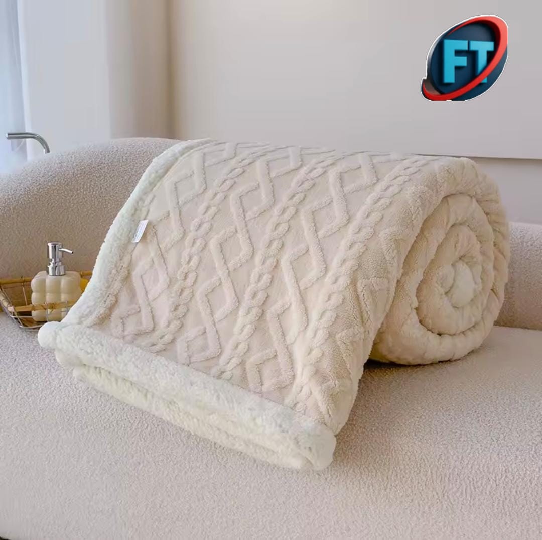Luxurious King Size Throws Cozy Blanket For Home Use