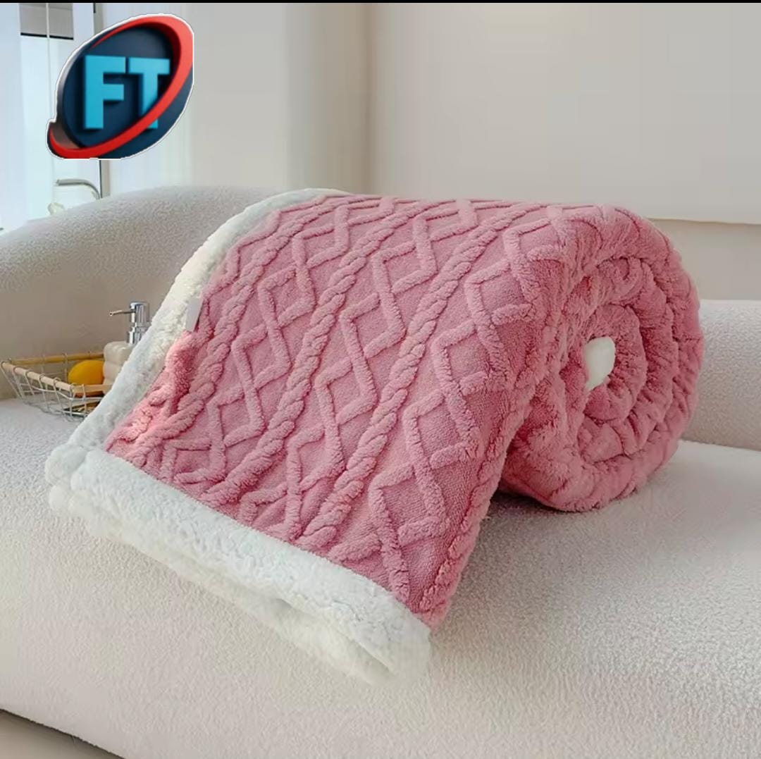 Luxurious King Size Throws Cozy Blanket For Home Use