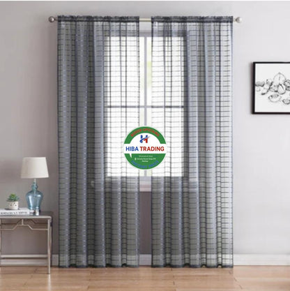 2.5m Lace Curtains Lightweight Sheer Privacy Decor Trend