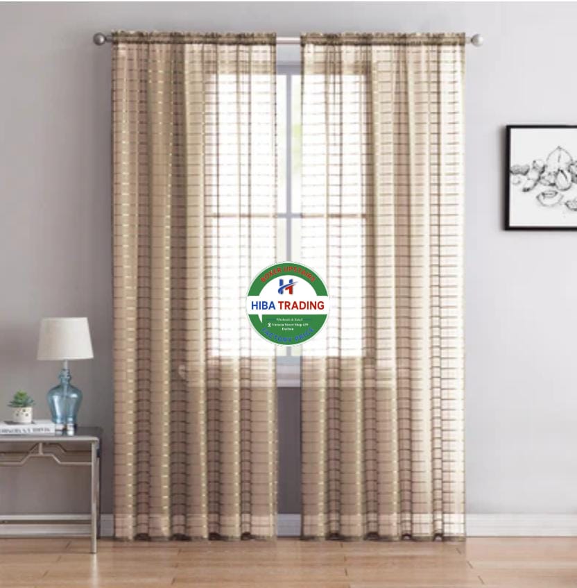 2.5m Lace Curtains Lightweight Sheer Privacy Decor Trend