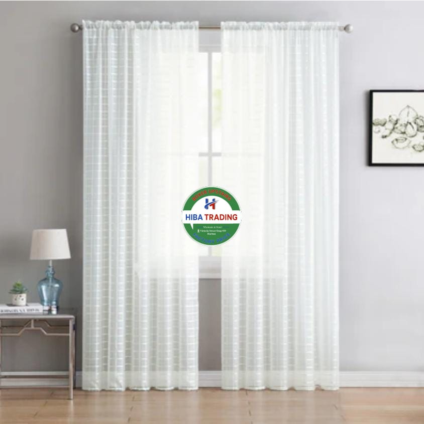 2.5m Lace Curtains Lightweight Sheer Privacy Decor Trend
