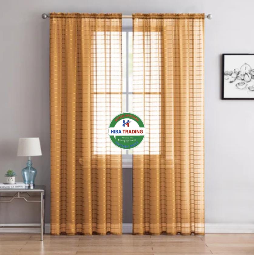 2.5m Lace Curtains Lightweight Sheer Privacy Decor Trend