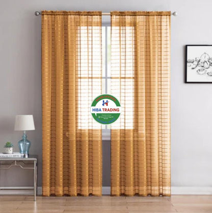 2.5m Lace Curtains Lightweight Sheer Privacy Decor Trend